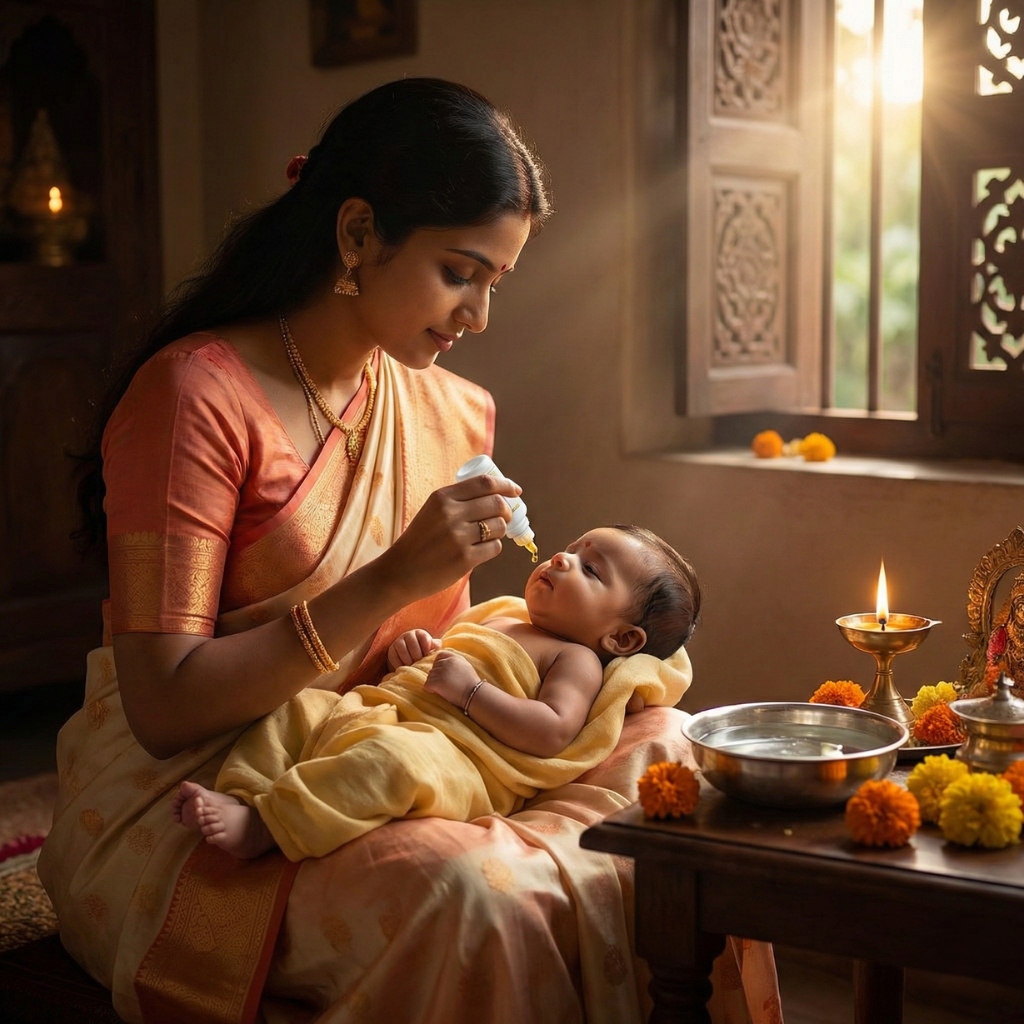 Traditional Swarnaprashan Administration